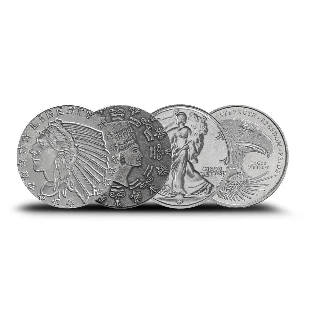 1/10 oz Silver Round (Varied Condition, Any Mint)