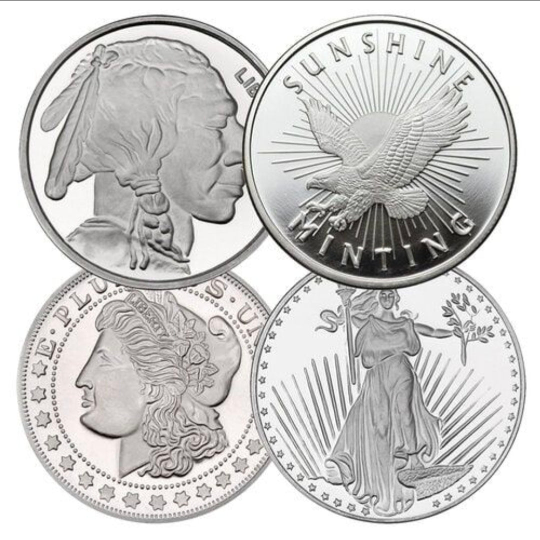 1 Oz Silver 999 Round, Brand Varies