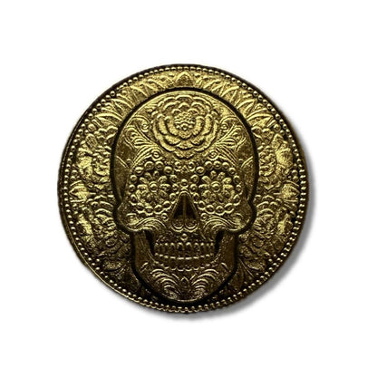 1/200 oz .9999 Fine Gold Round - Monarch - Day of the Dead Rose Skull (Sealed in Capsule)