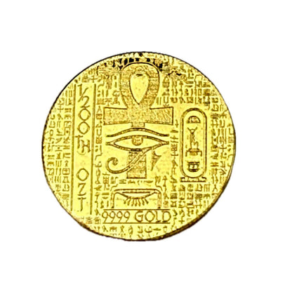 1/200 oz .9999 Fine Gold Round - Monarch - Egyptian Scarab (Sealed in Capsule)