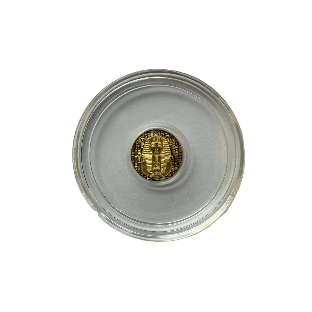 1/200 oz .9999 Fine Gold Round - Monarch - Egyptian King Tut (Sealed in Capsule)