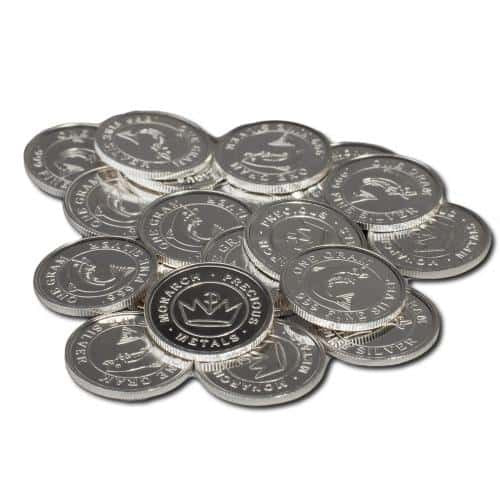 1 Gram .999 Fine Silver Round - Monarch Salmon Fish