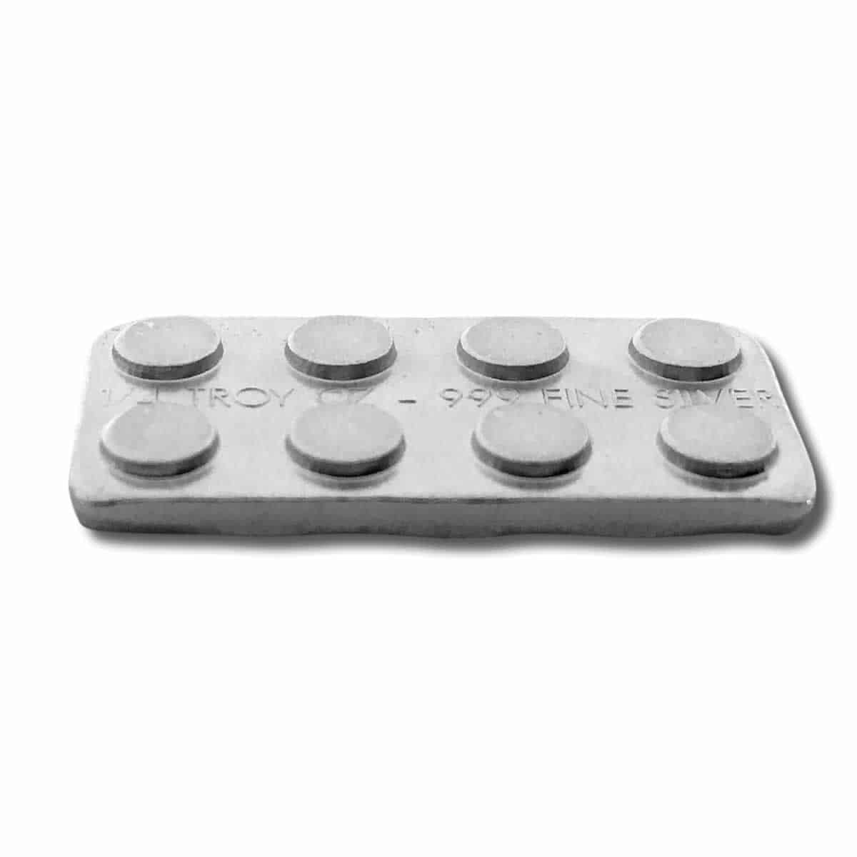 1/4 oz .999 Fine Silver - Monarch Building Block Bar - Quarter 2x4