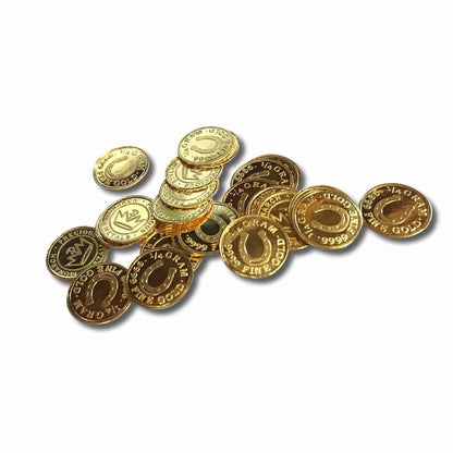 1/4 Gram .9999 Fine Gold Round - Monarch - Lucky Horseshoe (Sealed in Capsule)