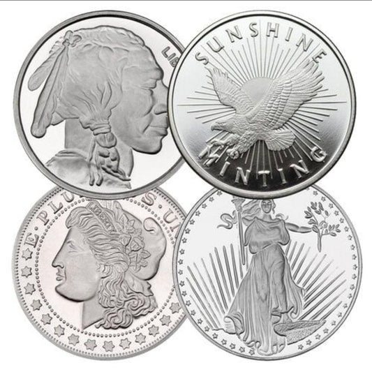1 Oz Silver 999 Round, Brand Varies