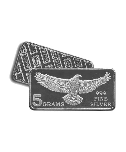 5 Gram Silver Eagle Bar
