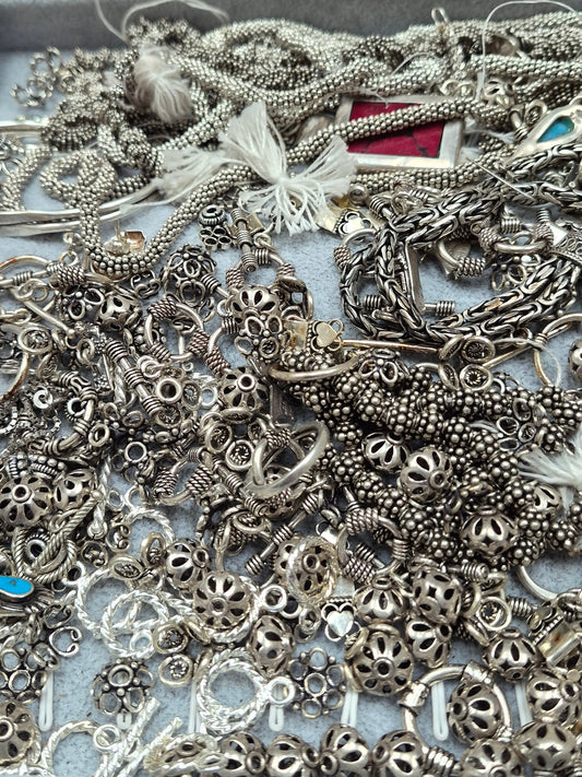 .925 Sterling Silver Jewelry, Miscellaneous, 100 Grams Per Lot